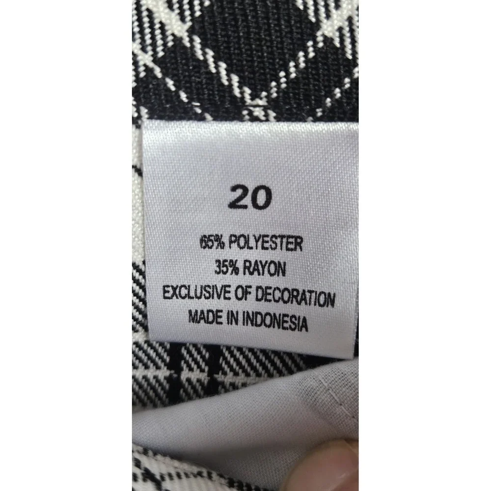NWT VTG TALBOTS KIDS black white mini skirt bowtie pockets girl sz 20‎